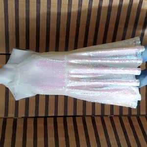LuLu's halter lined sequin dress